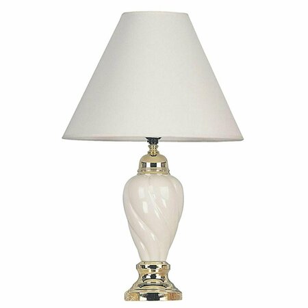 YHIOR 22 in. Ceramic Table Lamp - Ivory YH1609663